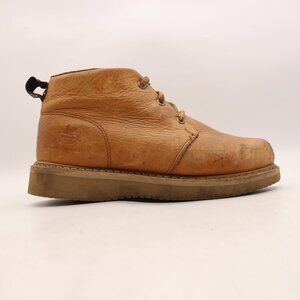 Georgia Boot Chukka Wedge 5" Men's 10 W Brown Leather Lace Up Work GB1222